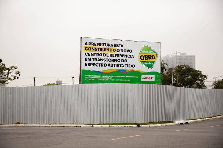 Prefeitura está construindo o Centro TEA Barueri ao lado da Câmara Municipal