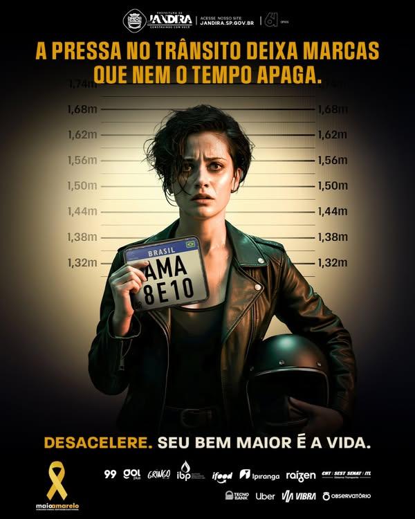Maio Amarelo em Jandira: No Trânsito, Escolhas Conscientes Salvam Vidas