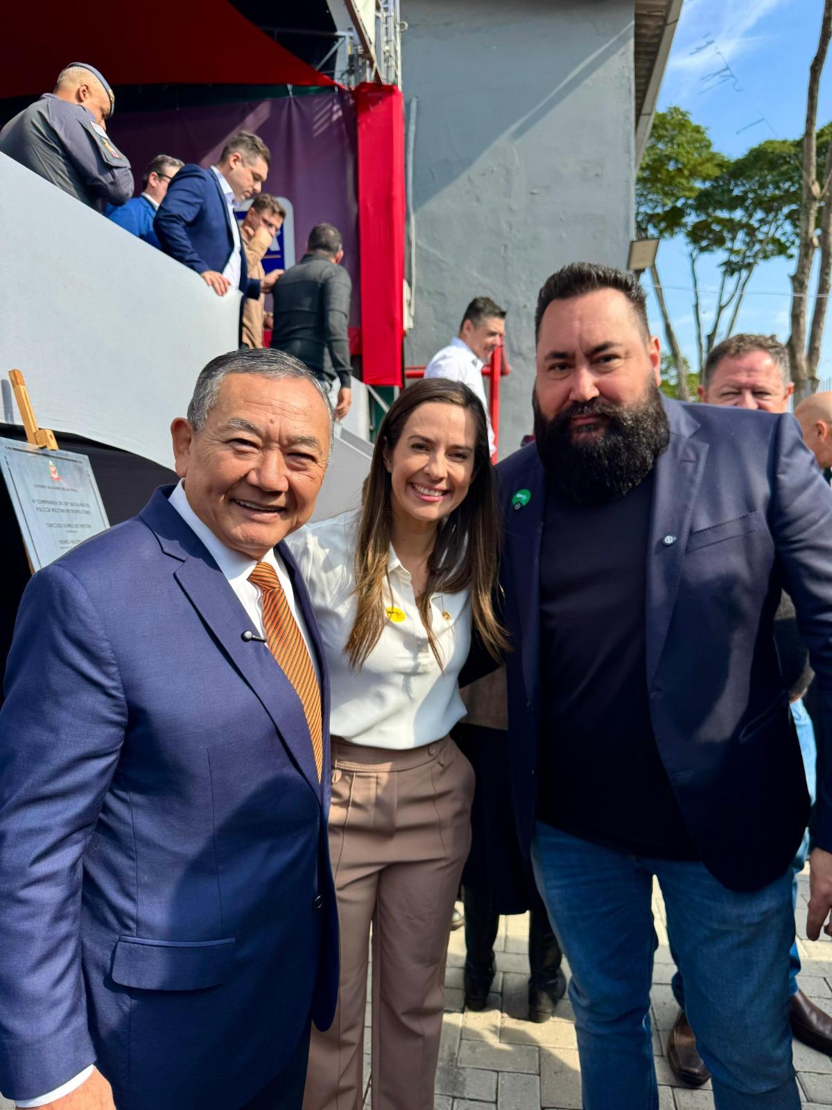 PREFEITO DE JANDIRA DR. SATO INAUGURA NOVA SEDE DA POLÍCIA MILITAR E REFORÇA COMPROMISSO COM A SEGURANÇA PÚBLICA.