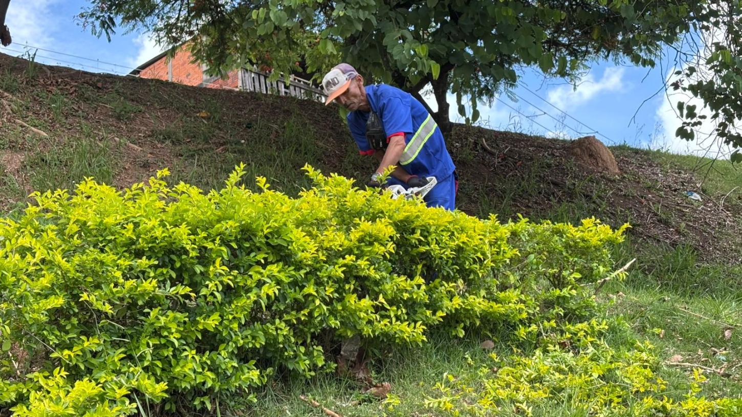 Prefeitura de Jandira intensifica serviços de corte de grama e limpeza urbana durante período de chuvas