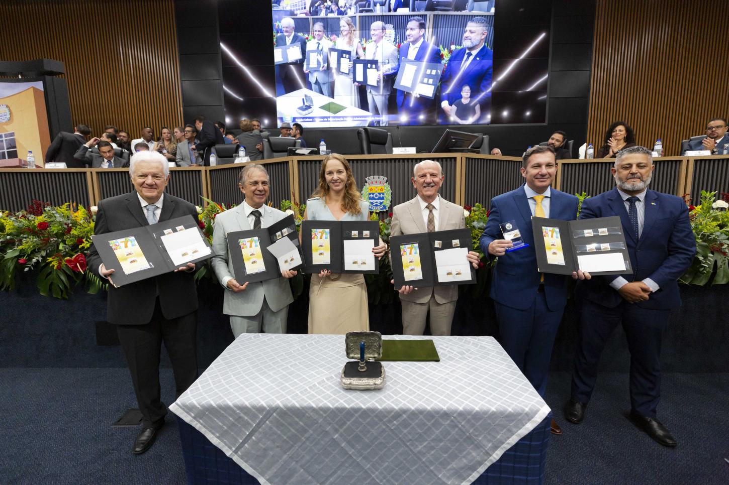 Lançamento de selo comemorativo marca 77 anos de Barueri